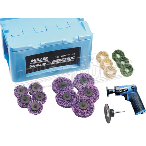 Trialset 19 delig Roloc met slijper - Mueller-Werkzeug-Benelux