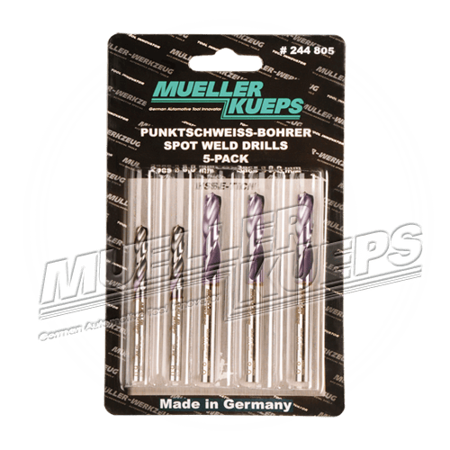 Puntlasboorset voor boormachine HSSE-TICN - Mueller-Werkzeug-Benelux