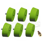 Plakgewicht verwijderschijf set conisch, 6 stuks met adapter - Mueller-Werkzeug-Benelux