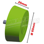 Plakgewicht verwijderschijf set conisch, 6 stuks met adapter - Mueller-Werkzeug-Benelux