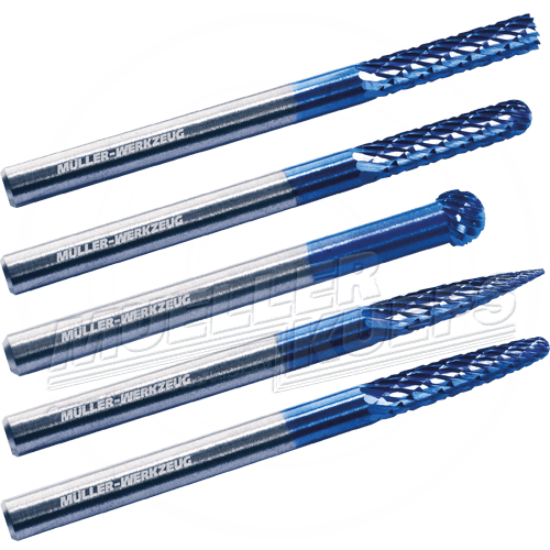 Hardmetaal freesset 5 delig - Mueller-Werkzeug-Benelux
