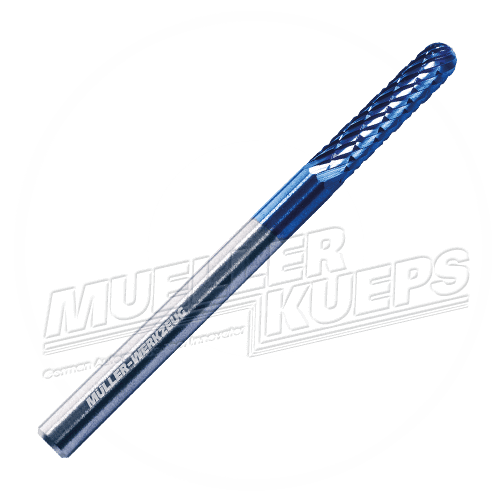 Hardmetaal frees 3mm bal cilinder 3 stuks - Mueller-Werkzeug-Benelux