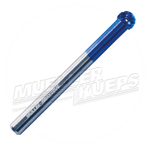 Hardmetaal frees 3mm balvorm 3 stuks - Mueller-Werkzeug-Benelux