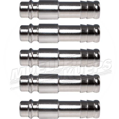 Slangnippel 10mm gehard staal (5 stuks) - Mueller-Werkzeug-Benelux