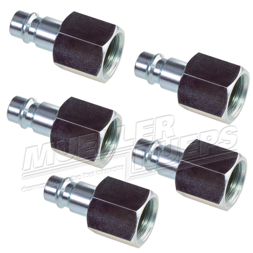 Nipple 3/8" hardened steel female thread (5 pieces)