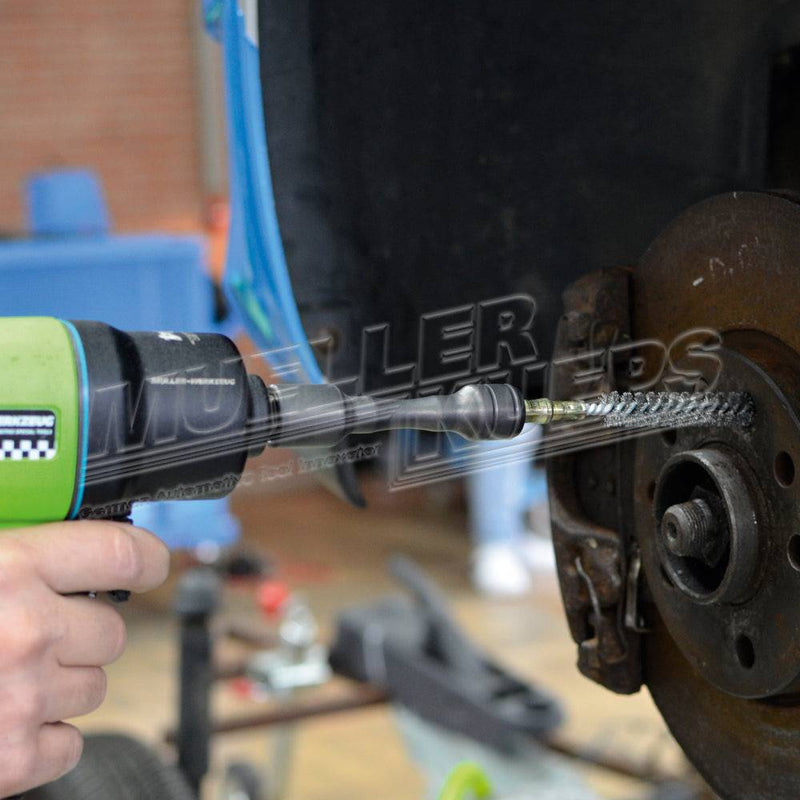 Wielbout draad reinigingsset met magnetisch houder M12 + M14 - Mueller-Werkzeug-Benelux