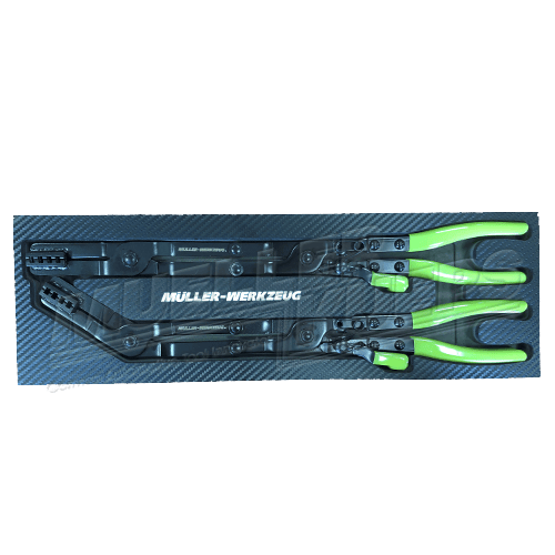 Dubbel-scharnier slangklemtang set - Mueller-Werkzeug-Benelux