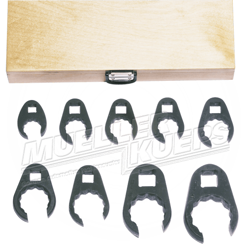 Kraaienpoot sleutelset 9 delig 12 kant - Mueller-Werkzeug-Benelux