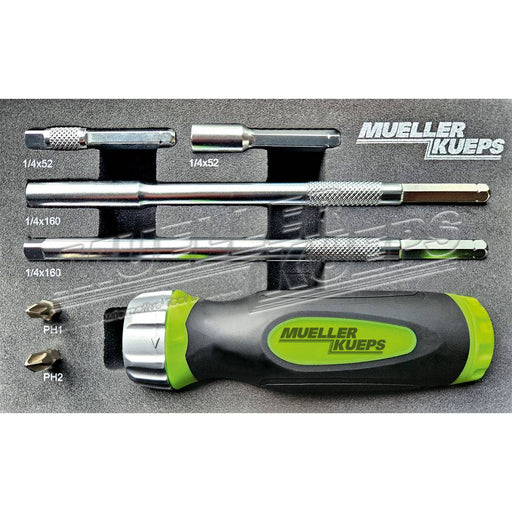 Ratel-Schroevendraaier set 7 delen - Mueller-Werkzeug-Benelux