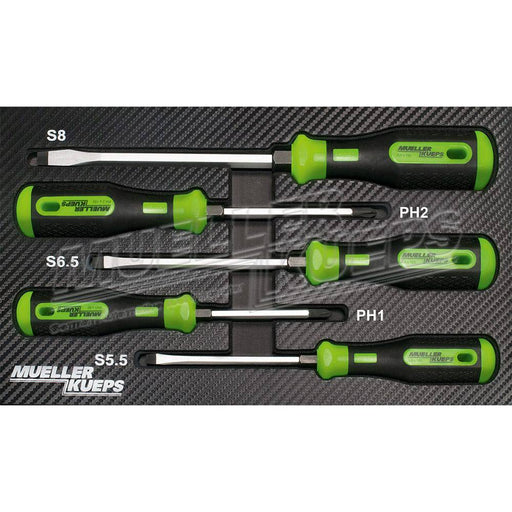 Schroevendraaier set 5 delen - Mueller-Werkzeug-Benelux