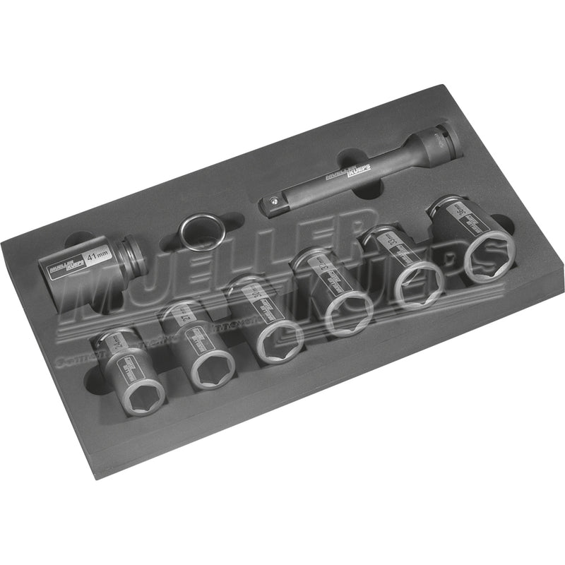 Slag Dop set 3/4"+ verlengstuk - Mueller-Werkzeug-Benelux