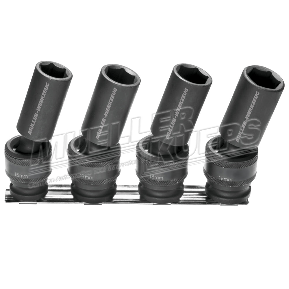 Ball joint impact socket set