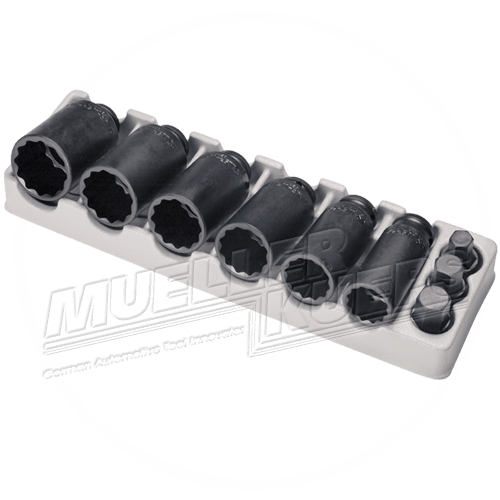 Aandrijfas slagdopset 9stk - Mueller-Werkzeug-Benelux