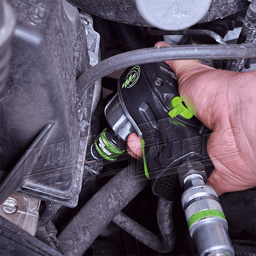 Palm-Impact Slagmoersleutel 3/8" 550nM + Impact Kogelgewrichtset, 10-19 mm