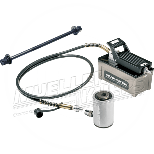 Hydraulische set 20t met voetpomp - Mueller-Werkzeug-Benelux