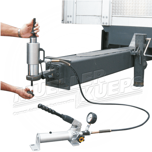 Hydraulische set 20t met handpomp - Mueller-Werkzeug-Benelux