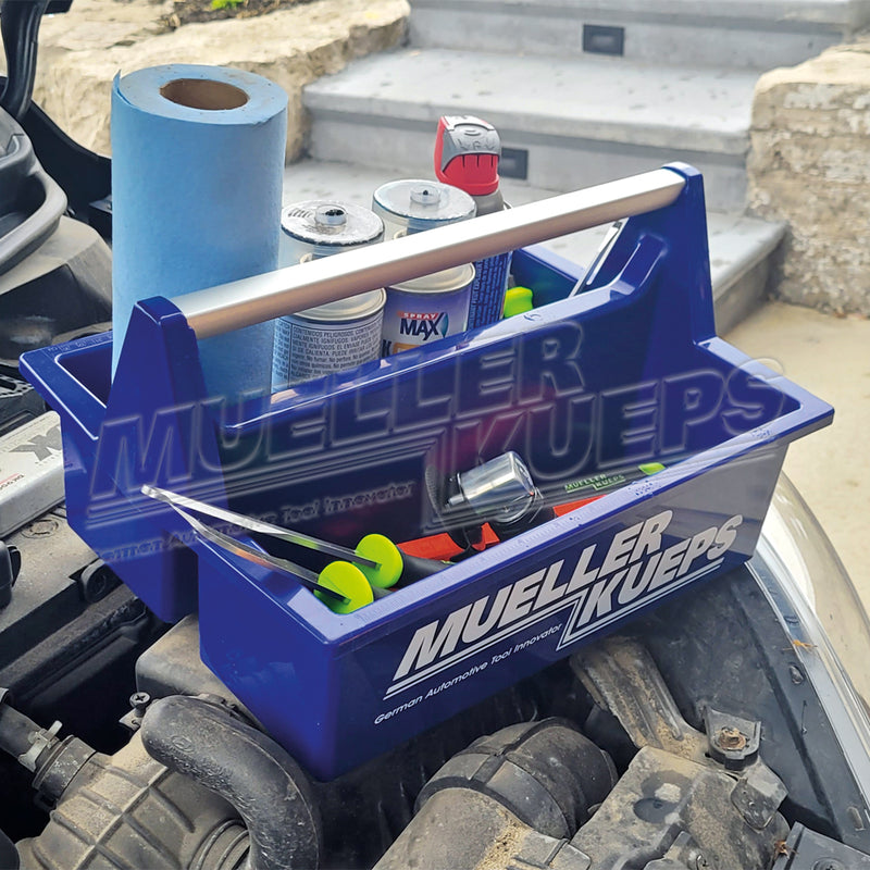 Onderdelen/gereedschap box 6 pack 2x Neon, 2x Organge, 2x Blauw 290x390x220 mm - Mueller-Werkzeug-Benelux